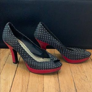 Polka dot heels